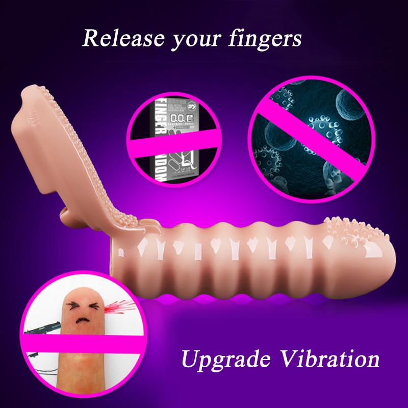 Пальцевые вибраторы, секс-игрушки для женщин, щетка для стимуляции клитора, фаллоимитатор с рукавом для пальцев, вибрационный массажер для точки G, секс-шоп для взрослых