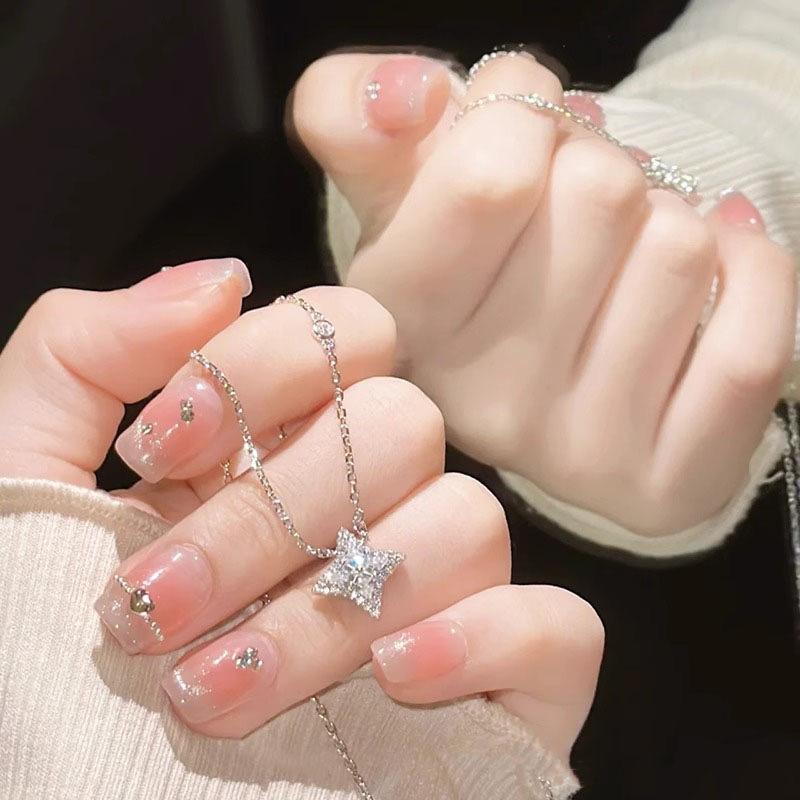 Элегантное сверкающее бриллиантовое колье: Женская летняя высококлассная цепочка на ключицу с ромбовидной подвеской - Идеальный подарок для девушки на Циси (День влюбленных)