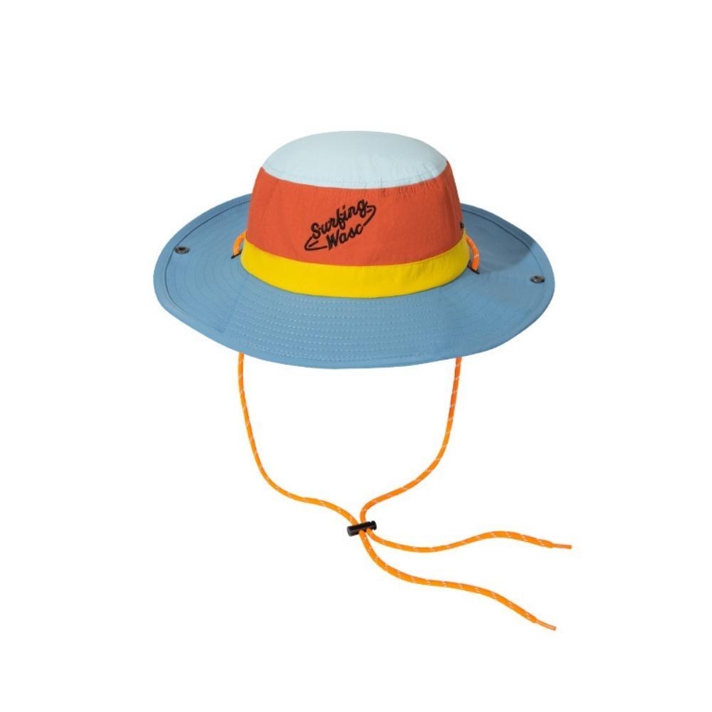 Color Matching Western Cowboy Hats Waterproof Panama Hat Hiking Denim Bucket Hat Women Girls