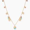 High-End Exquisite Light Luxury Heavy Industry Creates Bluebell Inlaid With Colorful Gemstones Long Thick Chain Necklace Earrings