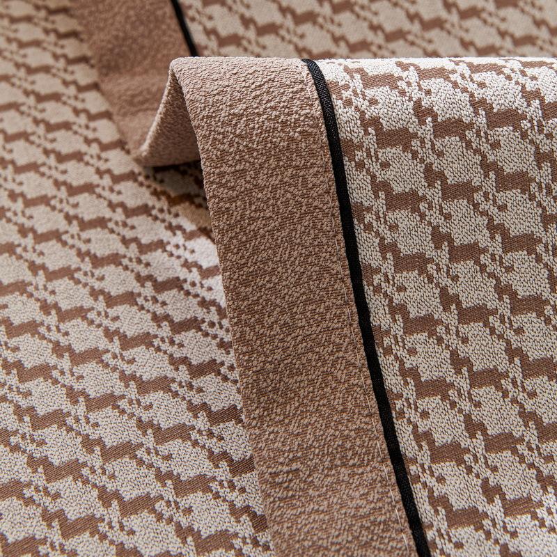 Four Seasons Universal Chenille Sofa Cushion New Anti-Slip Wear-Resistant Light Luxury Houndstooth Sofa Cover Back Cushion