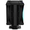 NZXT T120 RGB CPU Air Cooler Conductive Copper Pipes Fluid Dynamic Bearings AMD and Intel Compatible Black - RC-TR120-B1 - - - -