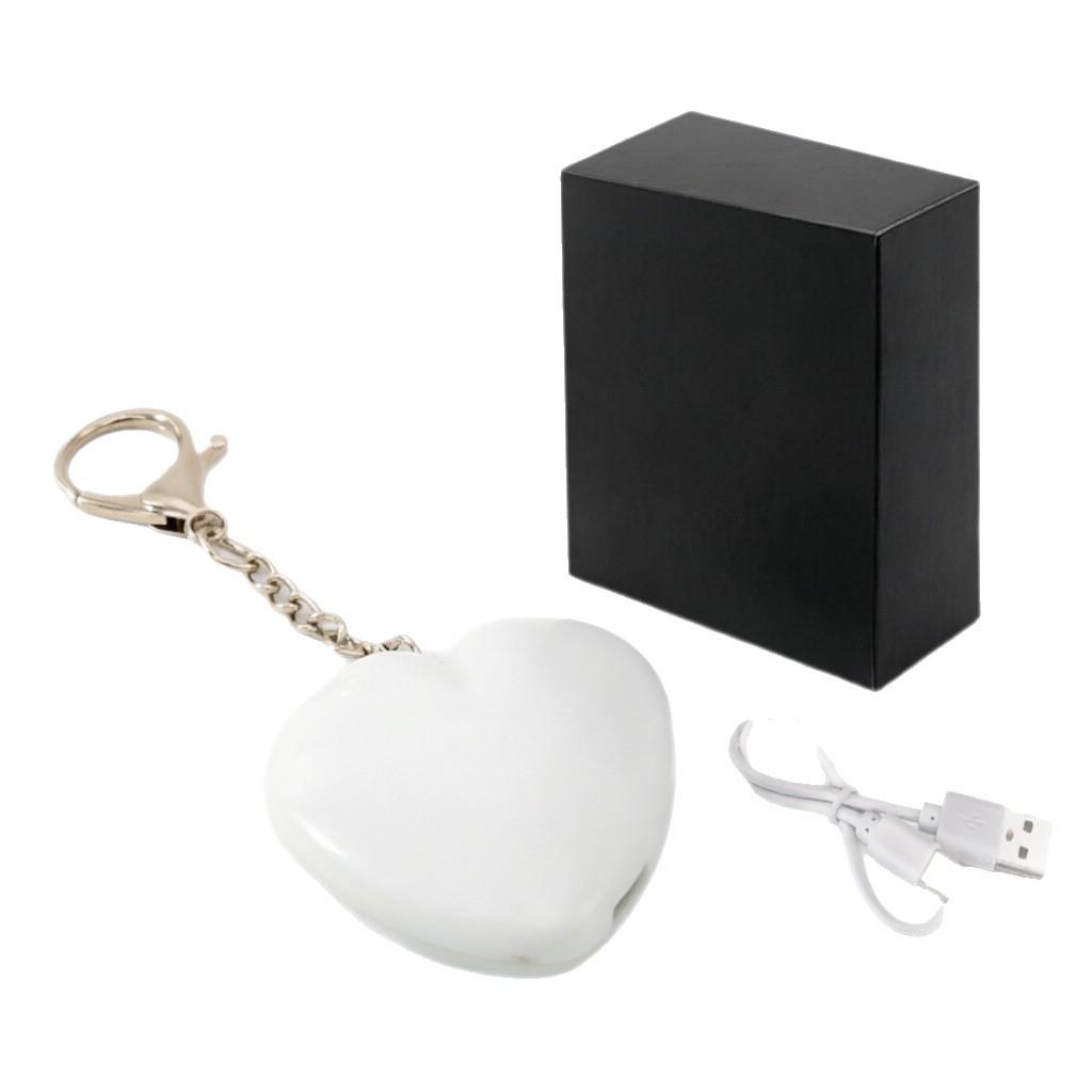 Розовая ракушка USB-перезаряжаемая светодиодная подсветка для рюкзака в форме сердца