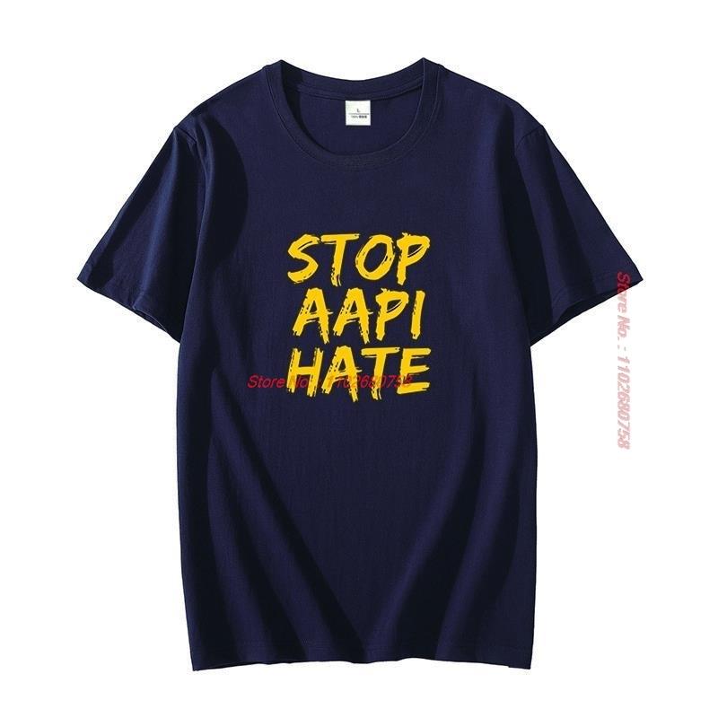 Anti Asian Racism Aapi Support Stop Asian Hate Summer Harajuku Graphic T Shirts Cotton Short Sleeve Tshirts Unisexs Clothes