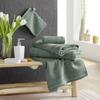 Gant de toilette - Tendresse - Lot de 2 - 100% coton éponge - Vert cèdre 15x21 cm