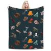 Cephalopod Collection Blankets Soft Warm Flannel Throw Blanket Cover for Bed Living Room Picnic Travel Home Couch
