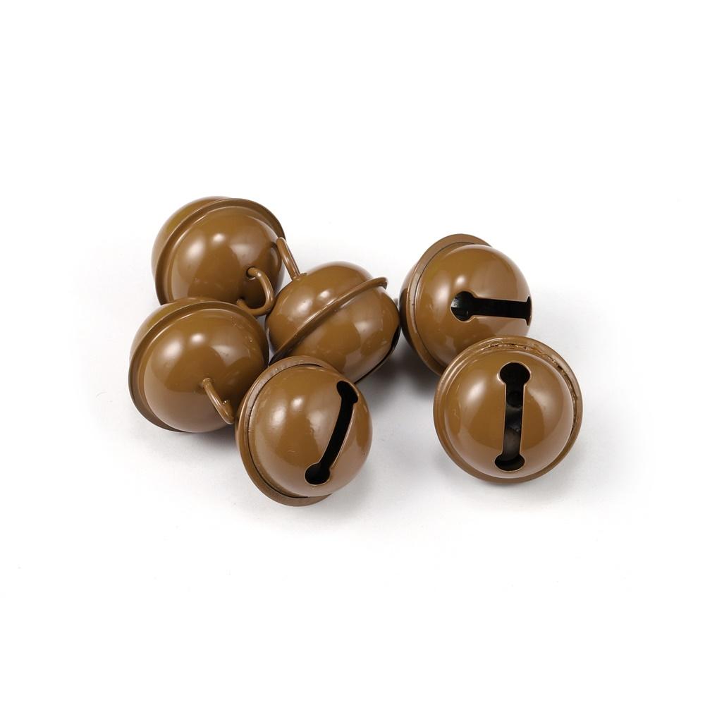 6Pcs Jingle Bells Aluminum Loose Beads Christmas Jingle Bell Pet Charm Bell Festival Party Decoration For DIY Making Supplies