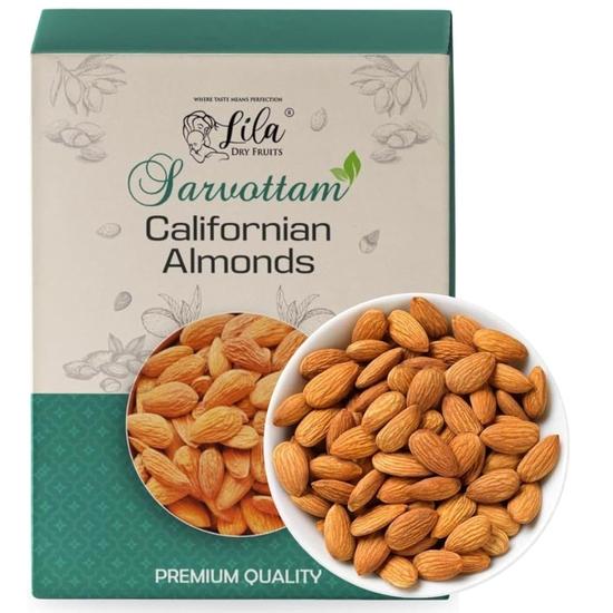 LDF SARVOTTAM Badam 250 gms Whole California Almonds Ideal for Dieting, Snacking, Baking etc | Dry Fruits Almond Perfect for Gifting