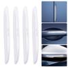 2Pcs/4Pcs Car Bumper Door Edge Wheel Eyebrow Rearview Mirror Protection Rubber Auto Protector Guard Scratch Sticker Trim Strips