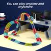 Electric Racing Car Track Toys with Flexible DIY Racing Assembly Track with Light Anti-gravity Track Bendable Vehicle Gifts