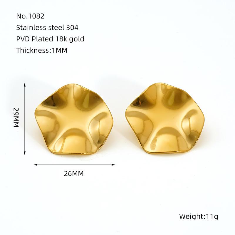 Tide титановый металлический ощущение сталь геометрический давление масла нерегулярные серьги иглы для ушей женские нишевые ретро серьги из нержавеющей стали женские