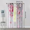2pcs, Curtains&Drapes Floral Durable Polyester (without Rod) Decorations Outdoor Perfect for Living Room, Bedroom, Home Decor