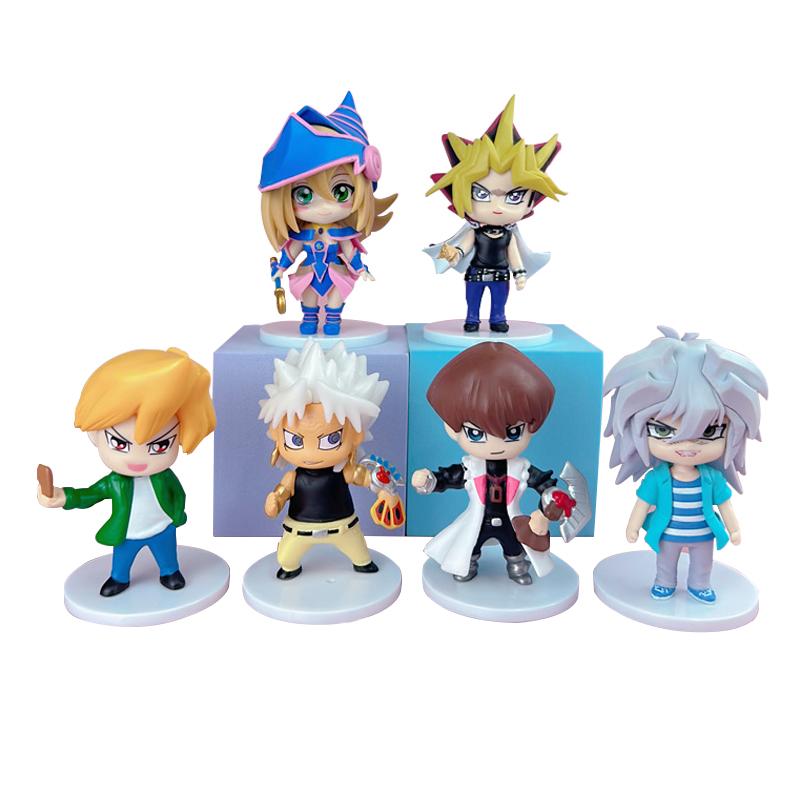 6 шт./комплект Фигурка Yu-Gi-Oh 9,5-12 см Юги Муто Джоуи Уилер Маг Девушка Сето Кайба Фигурка Действия Настольная Модель