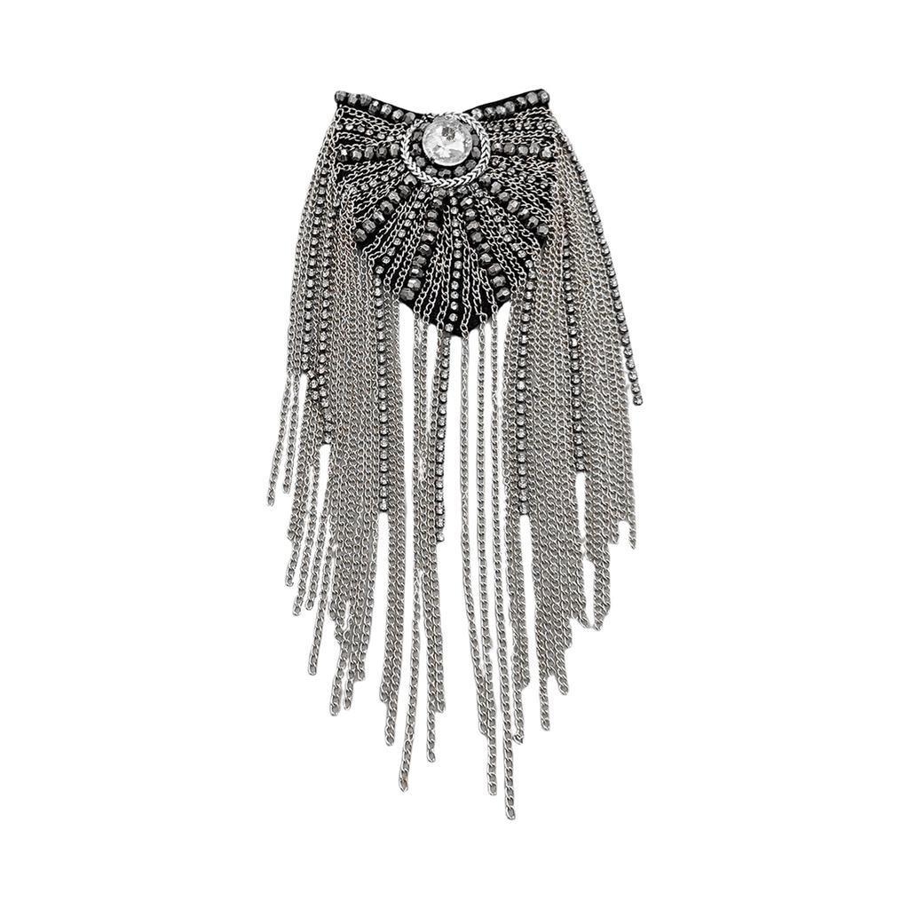 Расшитые бисером наплечные эполеты Ручная работа Наплечные украшения Кисточки Эполеты Аксессуары для одежды Броши на плечи