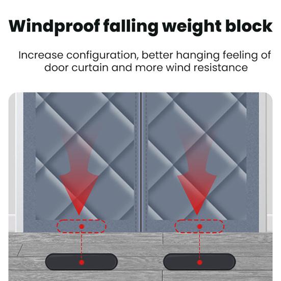 Магнитная тепловая дверная штора Сверхпрочный утепленный чехол для двери Магнитная застежка Ветрозащитная Звукоизоляционная дверная штора для утепления входа Патио-дверь
