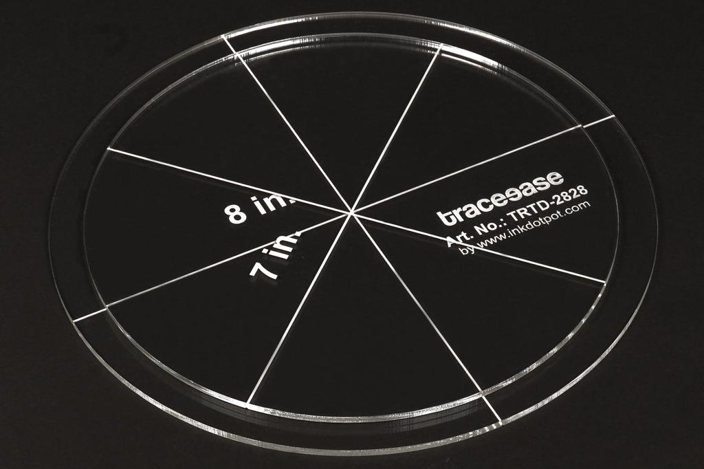 Traceease 2 шт. круглые геометрические трафареты-шаблоны 7 дюймов 8 дюймов линейка для геометрических измерений своими руками — толщина 1 8 дюймов