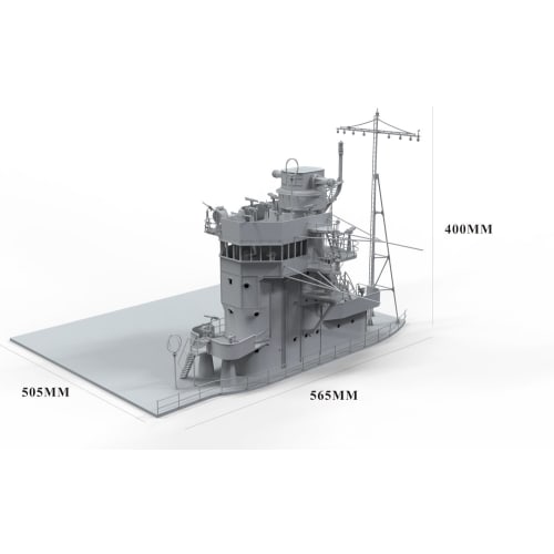 Border Model 1/35 Scale Japanese Navy Aircraft Carrier Akagi Bridge with Flight Deck + Type 97 Carrier Attack Aircraft Plastic Model BSF001