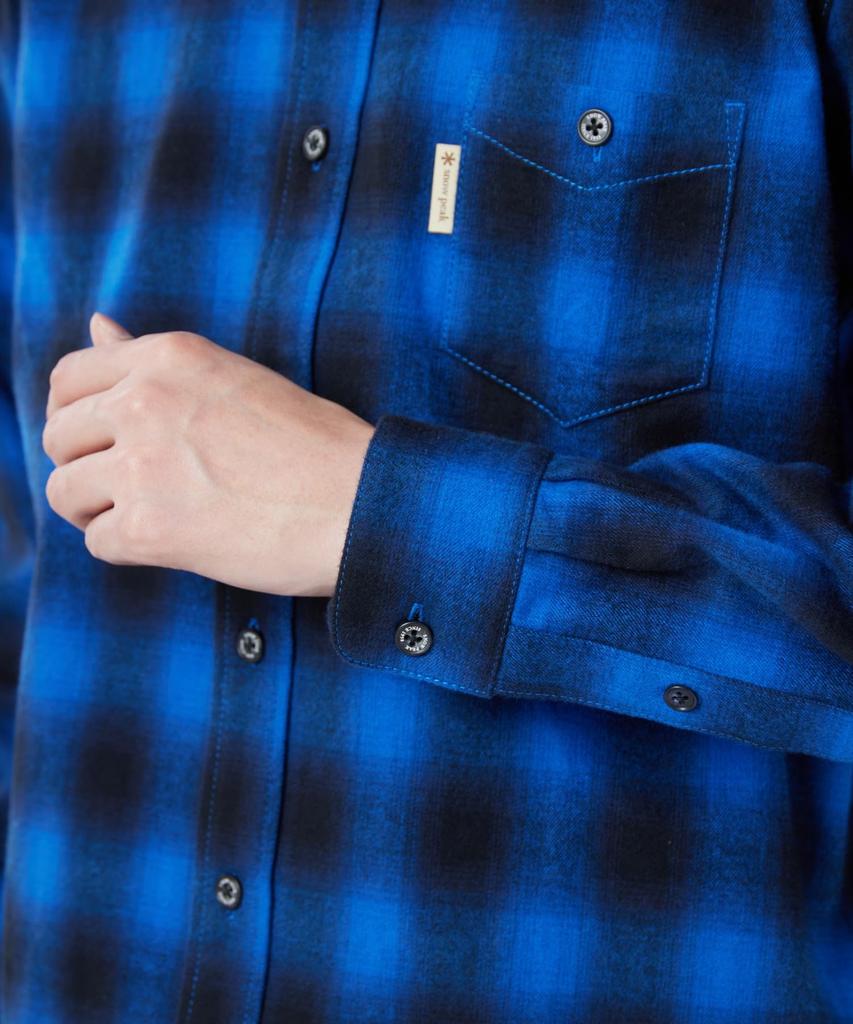Snow Peak Ombre Check Shirt Long BLACK CH SPTL-SH-26SU902 - Tops, Shirts, Sleeve, Men's & Women's, XXL,