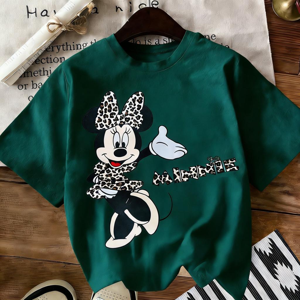 ParentChild Vintage Disney Minnie Graphic T Shirt Unisex Women Short Sleeve TeeOversized Casual Tops Summer Streetwear 2026 Y2k