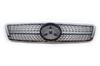 Diamond Silver Front Grille for Mercedes C-class W203 2000-2007