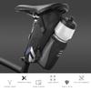 Bicycle Saddle Bag with Water Bottle Pocket Waterproof Bike Seat Bag Reflective Cycling Rear Seat