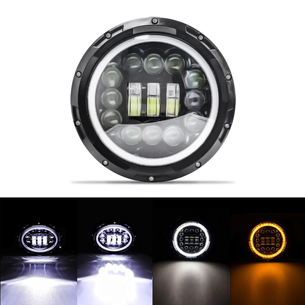 7 Inch Motorcycle LED Headlight for Motorcycle JEEP Wrangler JK Harley Touring Road King Yamaha 7Inch Round LED Headlight