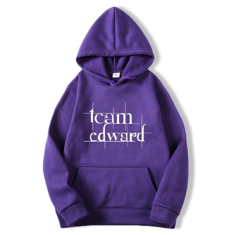 Толстовки с капюшоном «Команда «Сумерки» Эдварда», модная уличная одежда унисекс, пуловер унисекс «Сумерки сага», осень-зима, флисовые толстовки с капюшоном