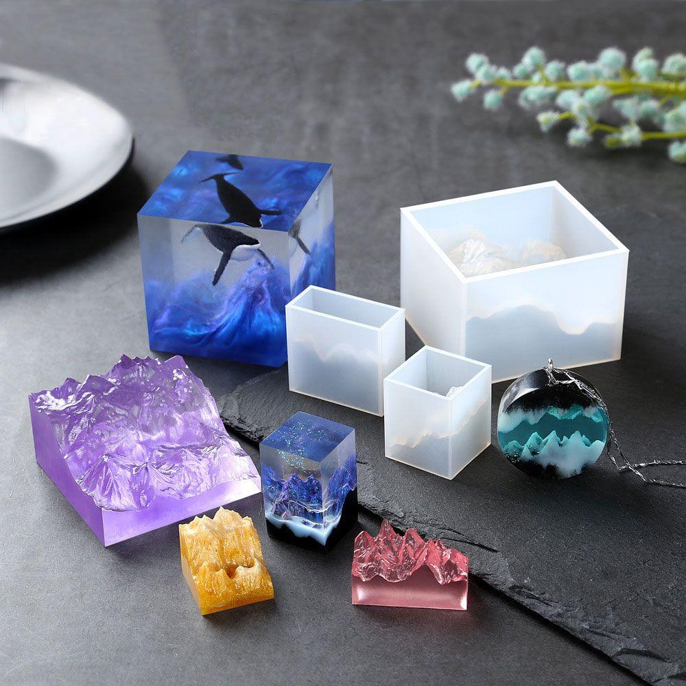 Micro Landscape Ocean Broken Mountain Jewelry Making Silicone Mold Crafts Tools Jewelry accessory