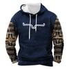 Fashion Print Loose Men's And Women's Long Sleeve Hooded Sweater