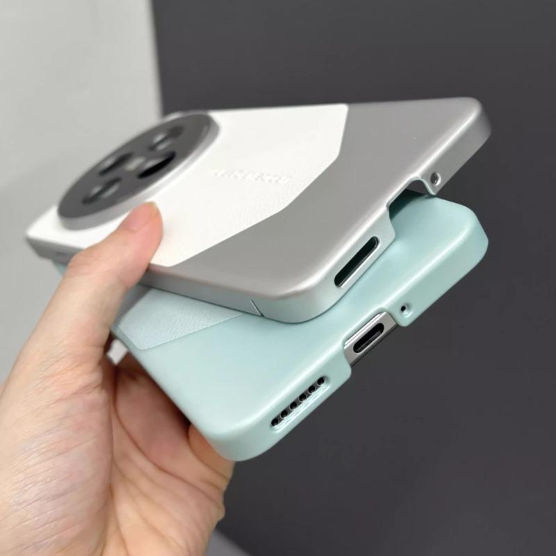 Чехол для телефона из искусственной кожи для VIVO X200 Ultra Matte Splicing Plating Hard Противоударный чехол для VIVO X200s X100 Ultra X100 Pro mini Bumper