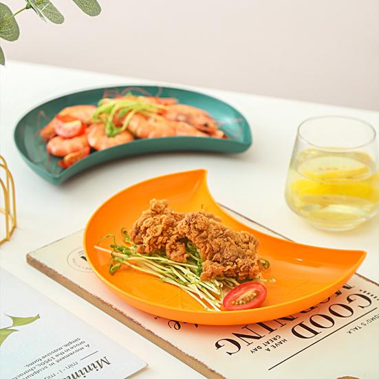 Тарелка с фруктами и сухофруктами, поднос для закусок, конфет, пластиковая кухонная посуда, универсальная тарелка для закусок