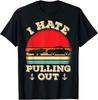 Футболка унисекс «Я ненавижу вытаскивать» ретро-футболку «Капитан лодки»
