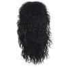 YOVEKAT Halloween Men's Black 80s Rocker Heavy Metal Punk Curly Wig Cosplay Costume Fancy Dress for Party