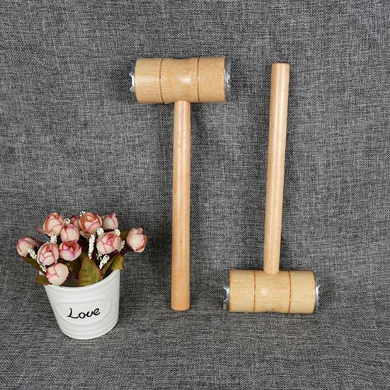 Двусторонний тендерайзер для мяса с молотковой ручкой, деревянная длинная ручка, сверхмощный молоток для стейка, курицы, говядины, птицы, молоток, толкатель