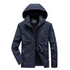 New Autumn and Winter Outdoor Jacket, Men's Velvet Windproof Multi-pocket Simple Workwear Large Size Jacket
