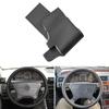 Hand-stitched Car-styling Steering Wheel Perforated Microfiber Leather Cover For Mercedes Benz C E S Class W202 W210 W140 C140