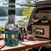 Outdoor Kerosene Stove BBQ Picnic Camping Backpacking Hiking Cooking Kerosene Furnace Burner Portable Lightweight 8-Wicks Camp Stove Heater