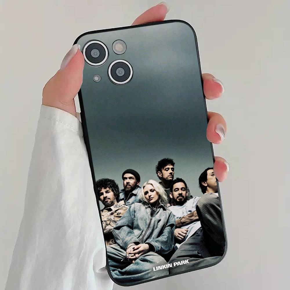 Чехол для телефона Rock Band L-Linkin Park Крутой Черный Силиконовый Мягкий Для IPhone 16 15 14 13 12 11 X XR Plus Pro Max Plus