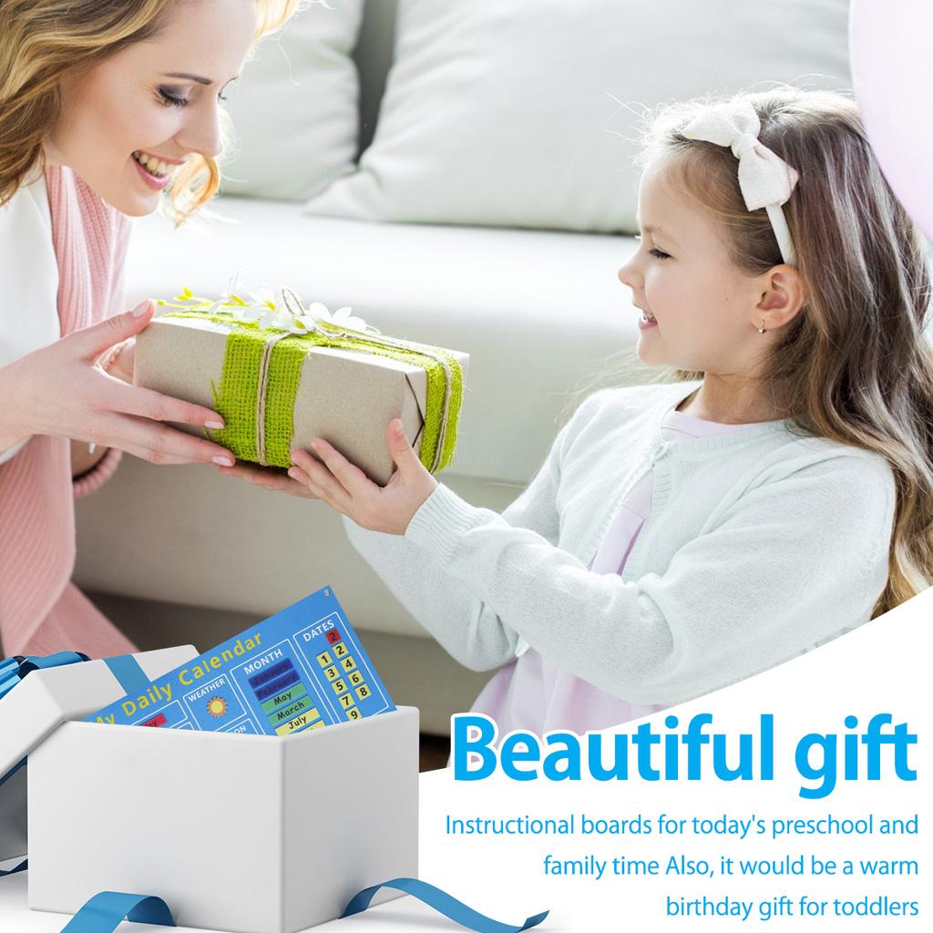 Мой первый ежедневный календарь из фетра для малышей 100x70см Сегодня Календарная таблица Подвесная доска для стены Дата Погода Сезон Месяц