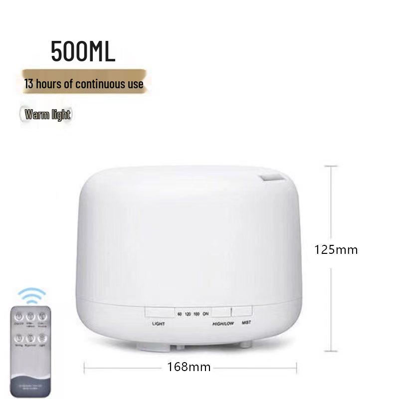 Ультразвуковой увлажнитель воздуха и аромадиффузор 500 мл - Стиль Muji, USB, Большая емкость