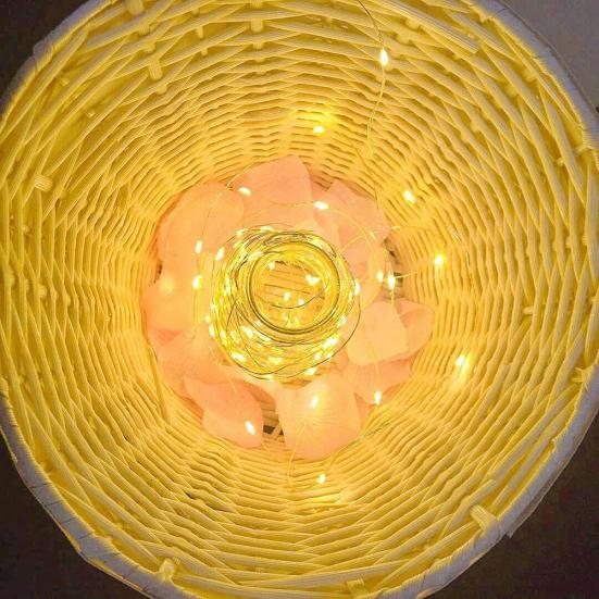 20 м водонепроницаемый медный сказочный USB-провод 200 светодиодов с питанием от струн, светильник для домашнего декора