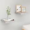 VidaXL Floating Wall Shelves 2 Pcs Concrete Grey 23x23.5x3.8 Cm MDF