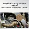 Motorcycle Exhaust Thermal Band Heat Wrap Protection Manifold Insulation Tape with Stainless Ties Fiberglass Heat Shield Tape