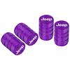 4Pcs Car Wheel Tire Valve Stem Cover Dustproof Cap Accessories For Jeep Grand Cherokee Wrangler JK Gladiator Compass Renegade MWGHF1