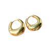 Tide And Versatile Metal Water Drop Earrings Women'S Simple Fashion Stud Earrings Light Luxury High-End Earrings