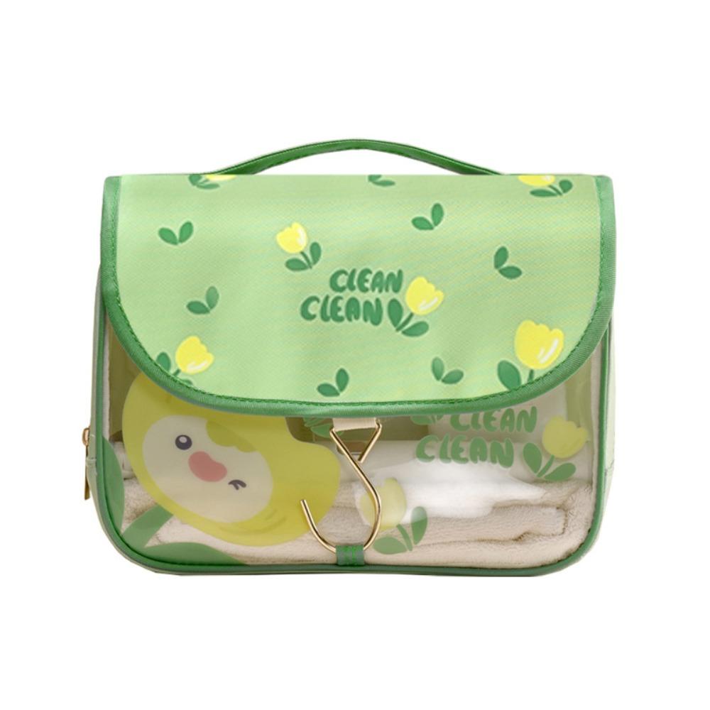 Waterproof Toiletry Washbag Hanging Large Capacity Cosmetic Storage Bag Dry Wet Separation Portable Travel Makeup Case