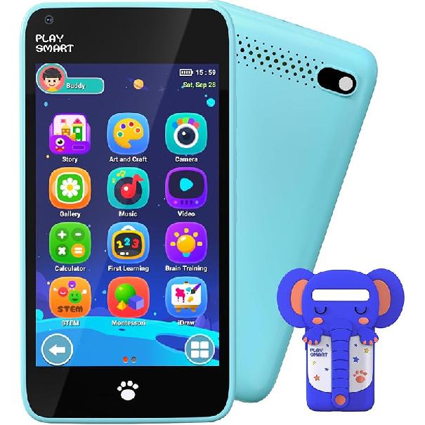 Детский смартфон, 3,97-дюймовый сенсорный экран, смартфон для малышей и детей, подарки на день рождения для девочек 3 4 5 6 7 8 9 10 лет, обучающие игрушки, игровой сотовый телефон