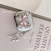 Japan and Korea ins silver three-dimensional glitter butterfly suitable for AirPods 1 generation protective case 1/1 generation pro1 earphone case 