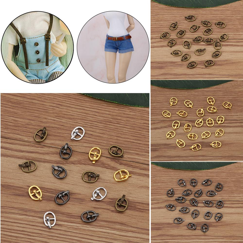 5.5мм Мягкие игрушки 4 цвета Пряжки для ремня Пуговицы Кукольные сумки Аксессуары DIY Куклы Пряжки Трехщелевая пряжка