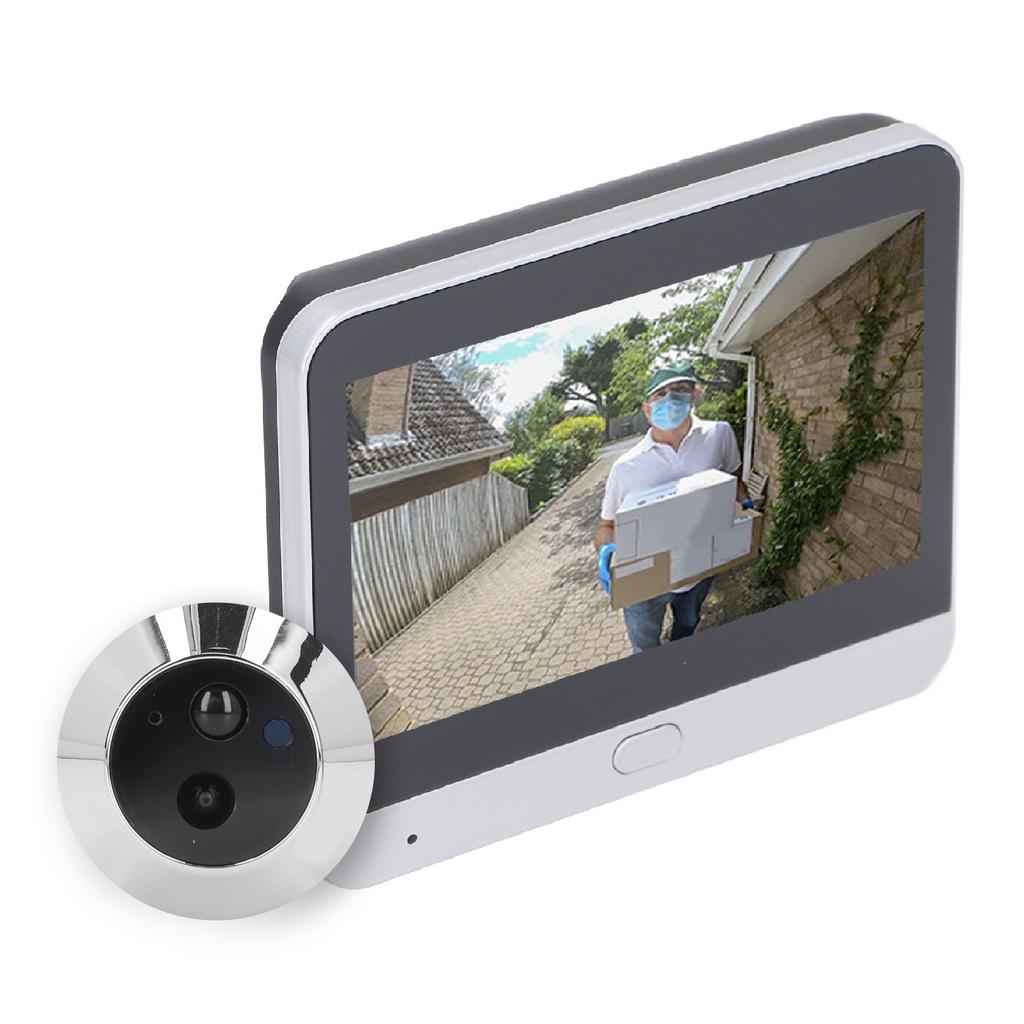 4,3-дюймовый IPS LCD экран цифровой глазок 120 градусов широкоугольный 1080P WiFi видеодомофон